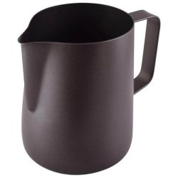 Milk foaming jug 0.6 litre. Black Teflon