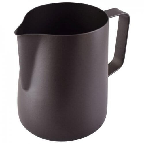 Milk foaming jug 0.6 litre. Black Teflon