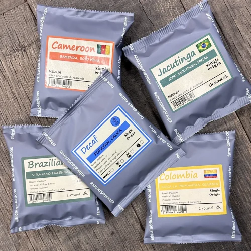 Pack of 5 Coffee samples
