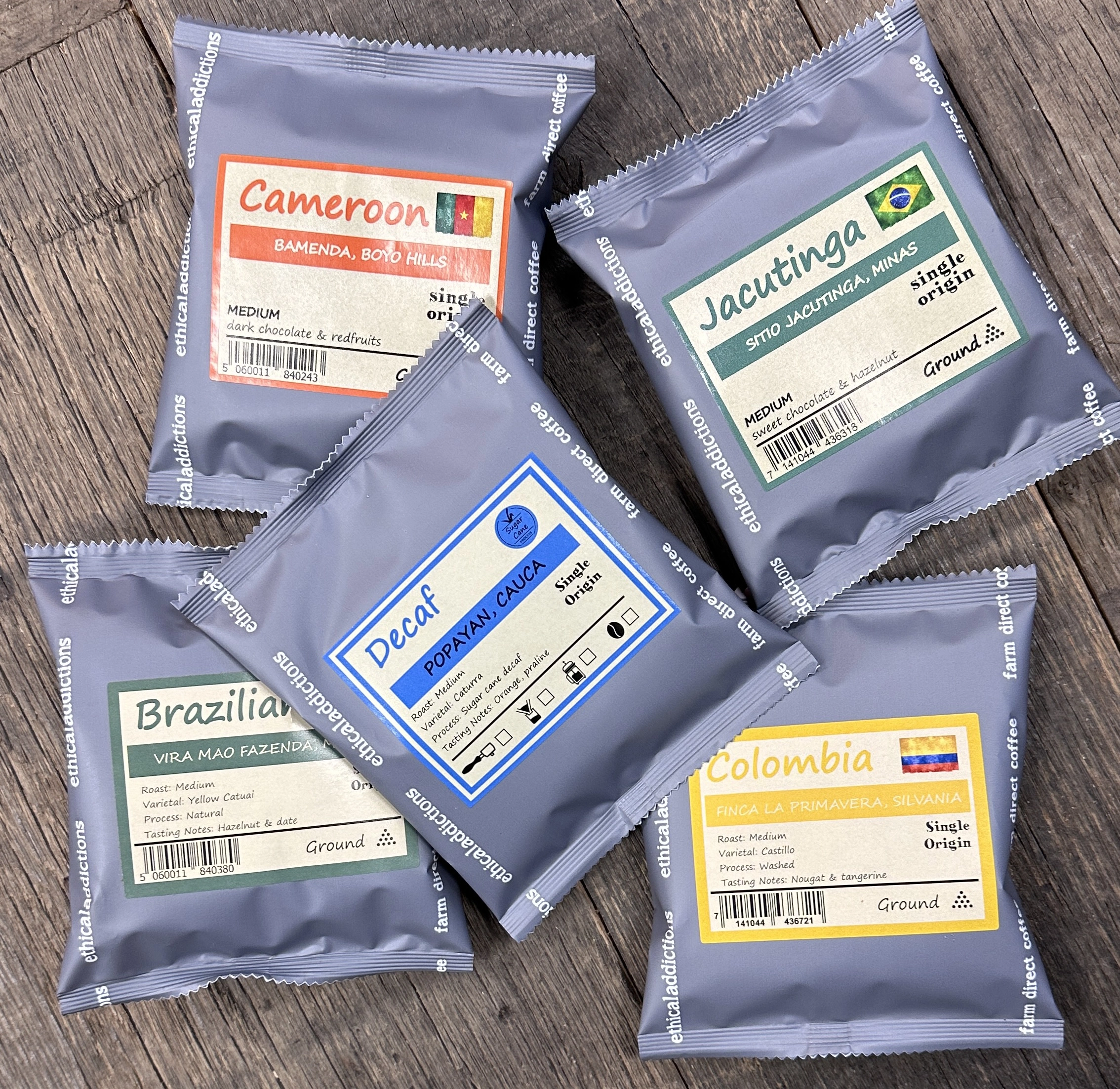 Samples sachets
